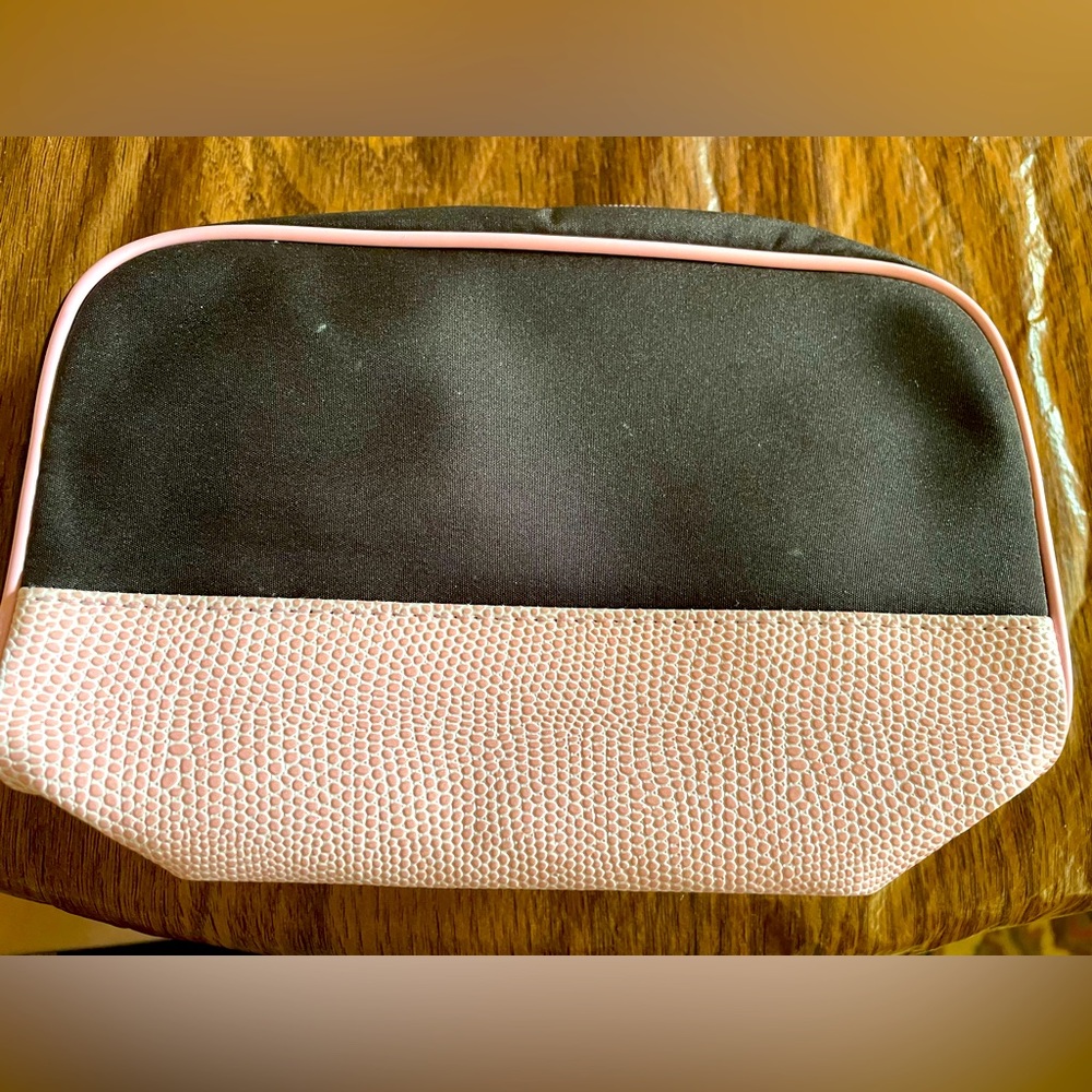 Lancôme travel make up bag - brown and pink